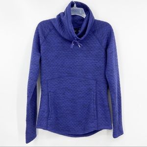 MARMOT Purple Quilted Pullover, Cowl Neck, Pockets